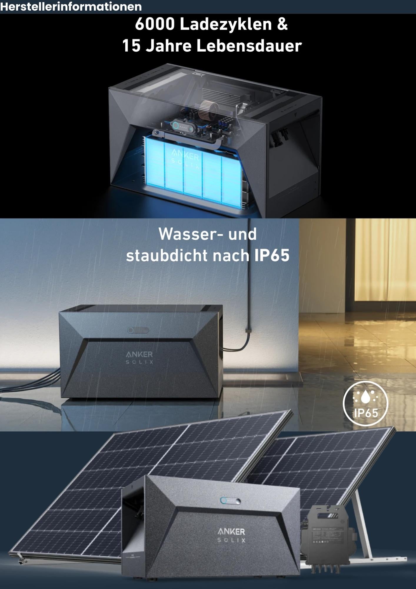 Anker SOLIX E1600 Speicher für Balkonkraftwerk Solarbank  Solarstromspeicher 1600Wh