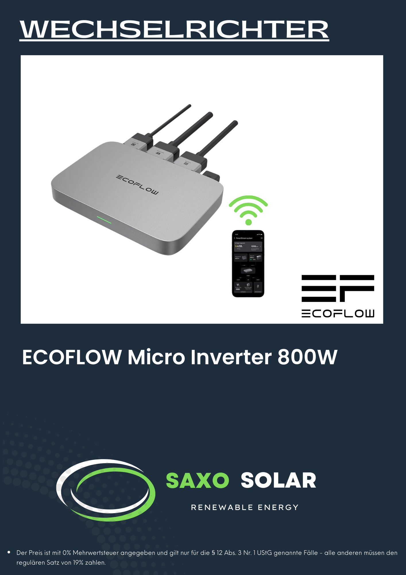 ECOFLOW Micro Inverter 800W