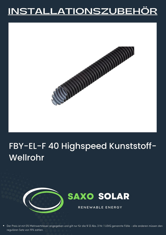 FBY-EL-F 40 Highspeed Kunststoff-Wellrohr Meterware