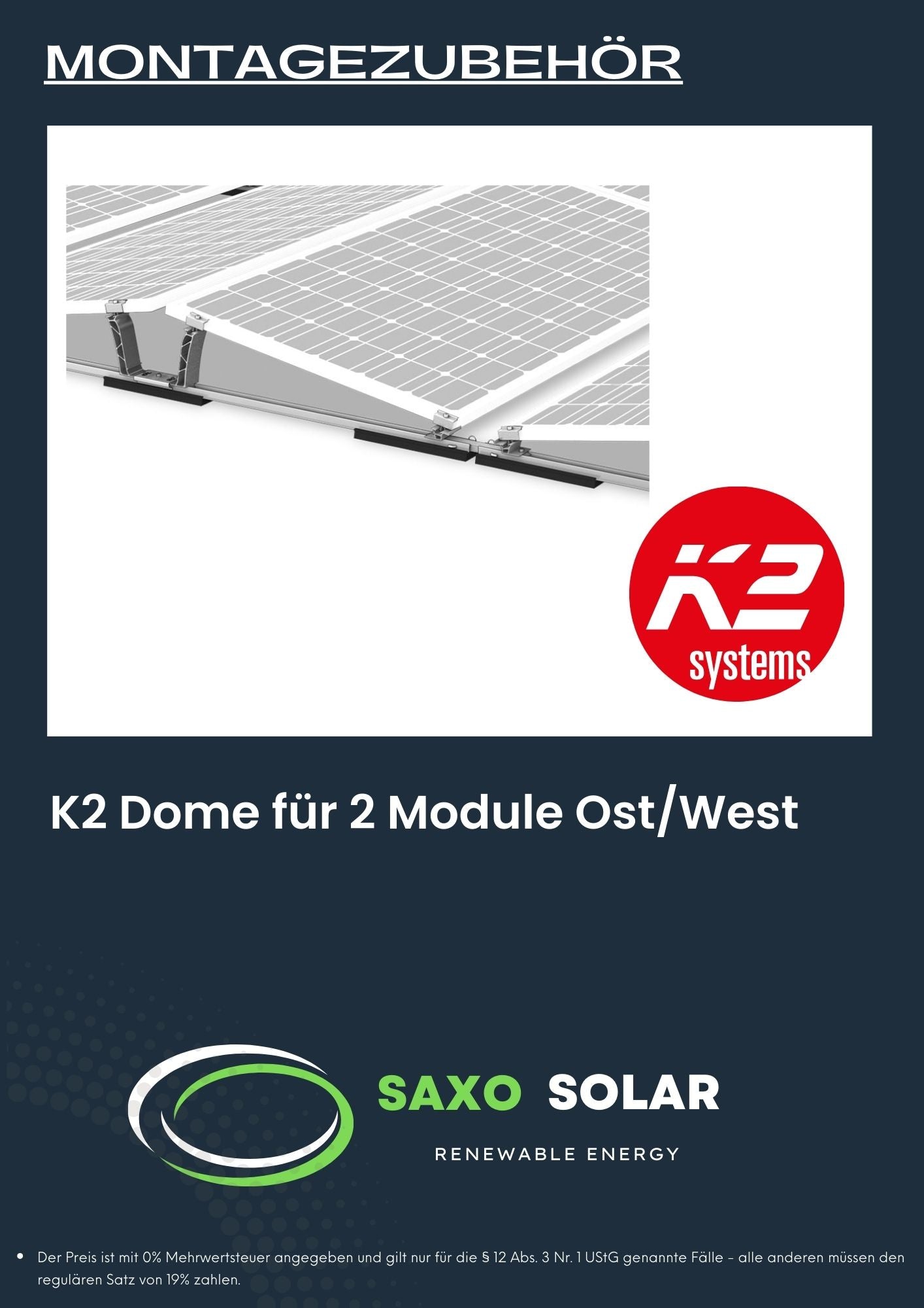 K2 Dome für 2 Module Ost/West Komplettset