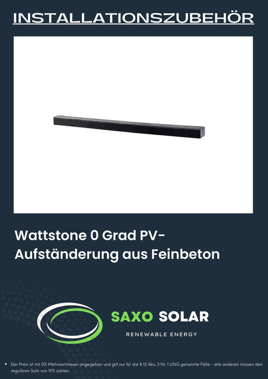 WATTSTONE 0 Grad PV-Aufständerung aus Feinbeton