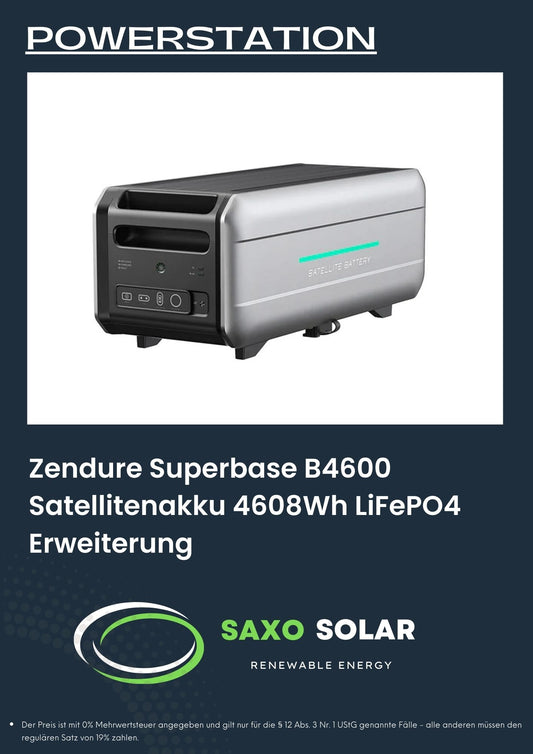 Zendure Superbase B4600 Satellitenakku 4608Wh LiFePO4 Erweiterung