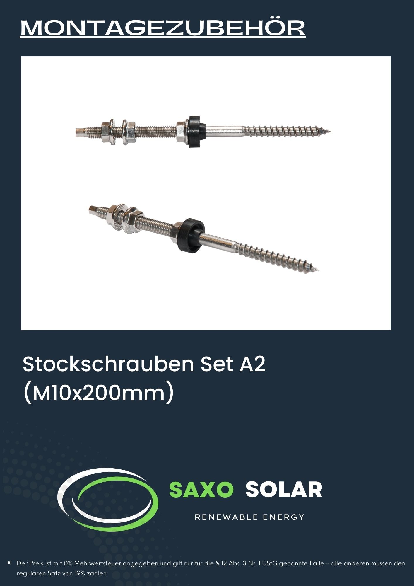 Stockschrauben Set A2 (M10x200mm)