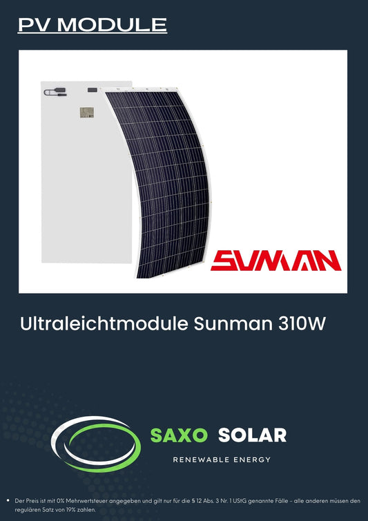 Ultraleichtmodule Sunman 310W